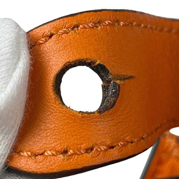 Fendi Peekaboo Regular Leather Shoulder Bag Orange - Picture 10 of 13